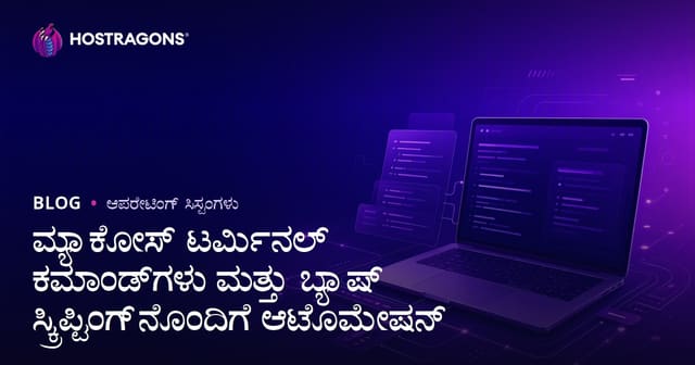 macOS ಟರ್ಮಿನಲ್ ಕಮಾಂಡ್‌ಗಳು ಮತ್ತು Bash Scripting ಮೂಲಕ ಸ್ವಯಂಚಾಲನೆ