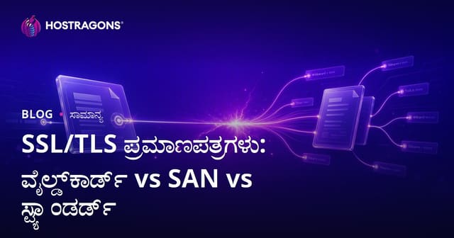 SSL/TLS ಪ್ರಮಾಣಪತ್ರಗಳು: ವೈಲ್ಡ್‌ಕಾರ್ಡ್ vs SAN vs ಸ್ಟ್ಯಾಂಡರ್ಡ್