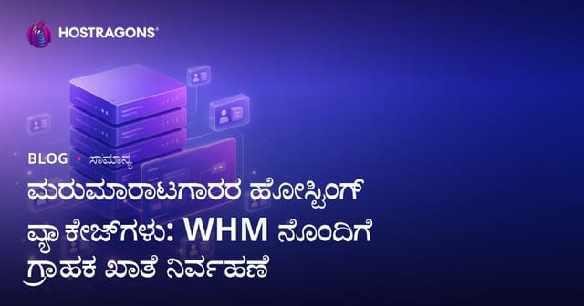 ಮರುಮಾರಾಟಗಾರರ ಹೋಸ್ಟಿಂಗ್ ಪ್ಯಾಕೇಜ್‌ಗಳು: WHM ನೊಂದಿಗೆ ಗ್ರಾಹಕ ಖಾತೆ ನಿರ್ವಹಣೆ