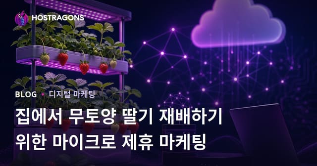집에서 무토양 딸기 재배하기 위한 마이크로 제휴 마케팅