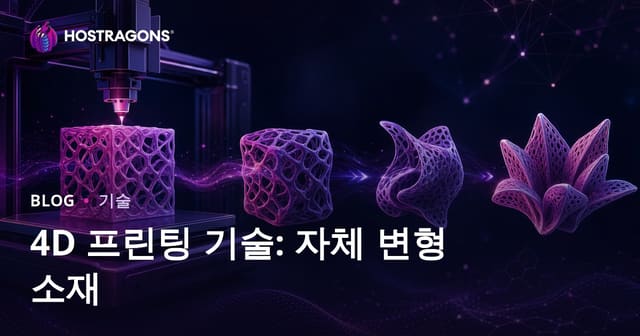 4D 프린팅 기술: 자체 변형 소재