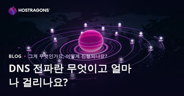 DNS 전파란 무엇이고 얼마나 걸리나요?