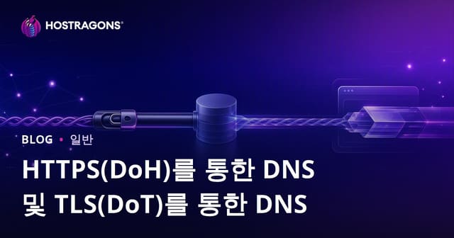 HTTPS(DoH)를 통한 DNS 및 TLS(DoT)를 통한 DNS