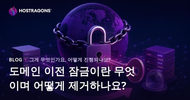 도메인 이전 잠금이란 무엇이며 어떻게 제거하나요?