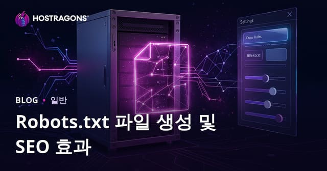 Robots.txt 파일 생성과 SEO 영향