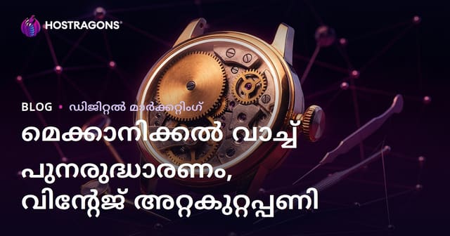 മെക്കാനിക്കൽ ഗോൾഡ് പുനസ്ഥാപനത്തിനുള്ള ലക്സറി നിഷ് ബ്ളോഗ്  മാർഗനിർദ്ദേശം