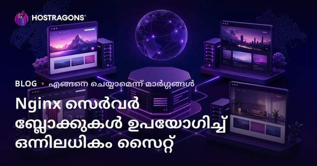 Nginx സേർവർ ബ്ലോകുകൾ ഉപയോഗിച്ച് ഒരേ സെർവറിൽ പല വെബ്സൈറ്റുകൾ ഹോസ്റ്റ് ചെയ്യൽ