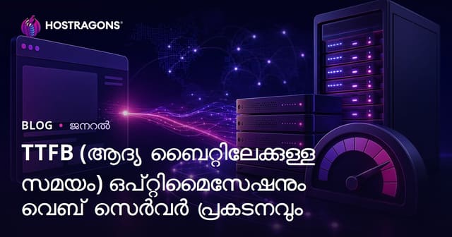 TTFB (ആദ്യ ബൈറ്റിലേക്കുള്ള സമയം) ഒപ്റ്റിമൈസേഷനും വെബ് സെർവർ പ്രകടനവും