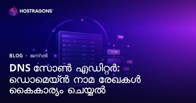 DNS സോൺ എഡിറ്റർ: ഡൊമെയ്ൻ നാമ രേഖകൾ കൈകാര്യം ചെയ്യൽ