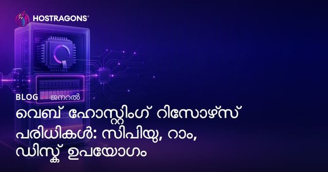 വെബ് ഹോസ്റ്റിംഗ് റിസോഴ്‌സ് ലിമിറ്റുകൾ: CPU, RAM, ഡിസ്ക് ഉപയോഗത്തിനുള്ള മാർഗ്ഗങ്ങൾ