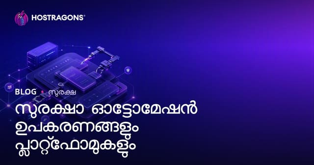 സുരക്ഷാ ഓട്ടോമേഷൻ ഉപകരണങ്ങളും പ്ലാറ്റ്‌ഫോമുകളും