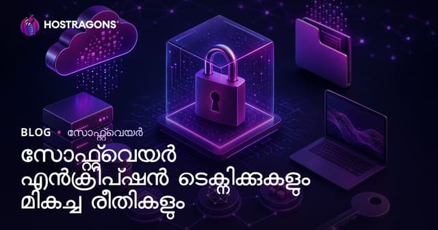 സോഫ്റ്റ്‌വെയർ എൻക്രിപ്ഷൻ ടെക്നിക്കുകളും മികച്ച രീതികളും