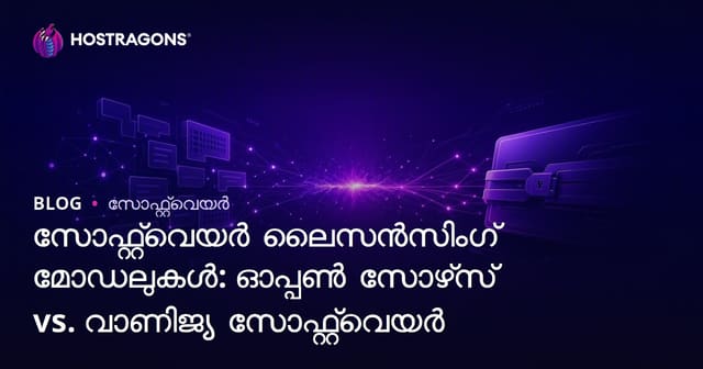 സോഫ്റ്റ്‌വെയർ ലൈസൻസ് മോഡലുകൾ: തുറന്ന കോഡ്‌വർഷവും കമ്മഷ്യൽ സോഫ്റ്റ്‌വെയറും