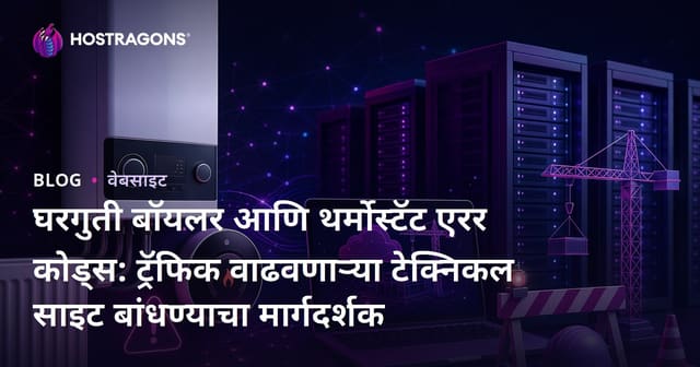 घरगुती बॉयलर आणि थर्मोस्टॅट एरर कोड्स: ट्रॅफिक वाढवणाऱ्या टेक्निकल साइट बांधण्याचा मार्गदर्शक