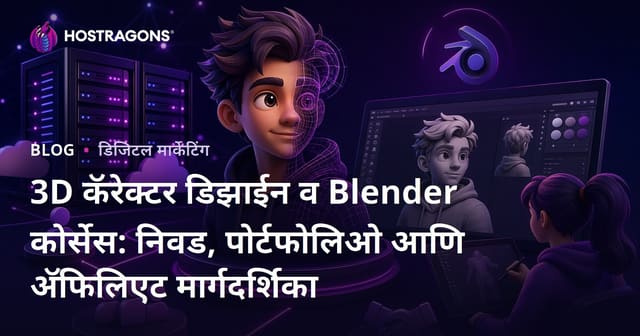 3D कॅरेक्टर डिझाईन व Blender कोर्सेस: निवड, पोर्टफोलिओ आणि अ‍ॅफिलिएट मार्गदर्शिका