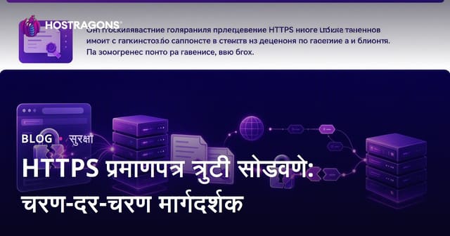 HTTPS प्रमाणपत्र चुका सोडविण्यासाठी मार्गदर्शक: स्टेप बाय स्टेप मराठी गाइड