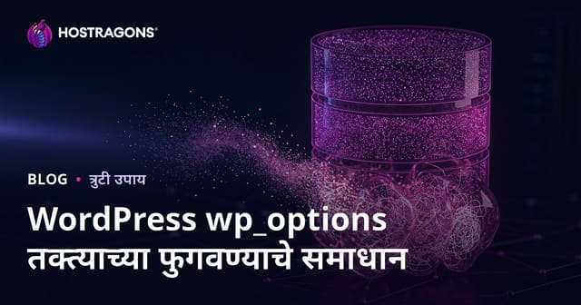 WordPress wp_options टेबल फुगणे: वेबसाइटला मंद करणाऱ्या लपलेल्या डेटाची सुरक्षित सफाई