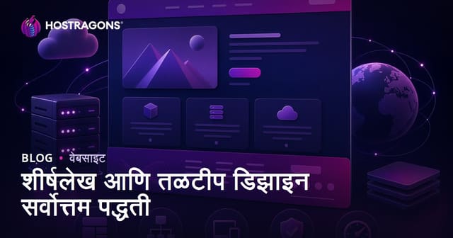 शीर्षलेख आणि तळटीप डिझाइन सर्वोत्तम पद्धती