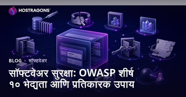 सॉफ्टवेअर सुरक्षा: OWASP शीर्ष १० भेद्यता आणि प्रतिकारक उपाय