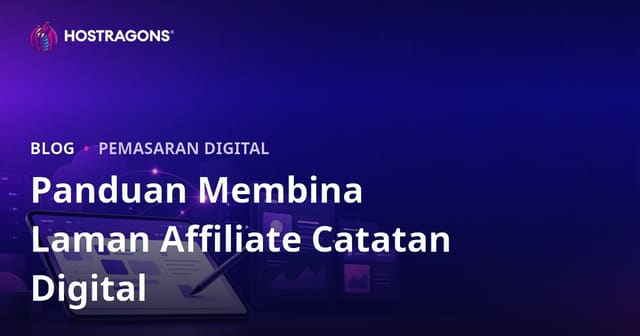 Cara Membina Laman Affiliate Aplikasi Catatan Digital dan iPad untuk Pelajar (Panduan Lengkap)