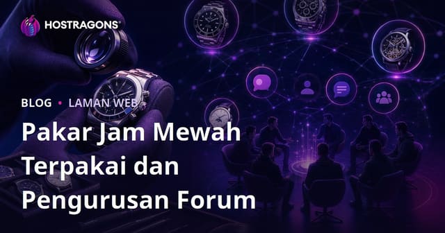 Ekspertis Jam Tangan Mewah Terpakai & Pengurusan Forum Niche untuk Peminat Jam