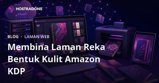 Cara Membina Laman Web Jualan Rekaan Kulit Buku Nota dan Planner untuk Amazon KDP