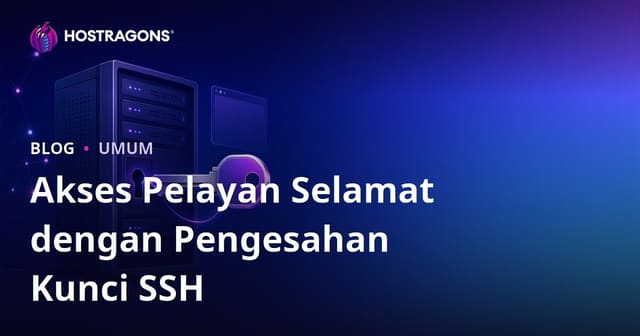 Akses Pelayan Selamat dengan Pengesahan Kunci SSH