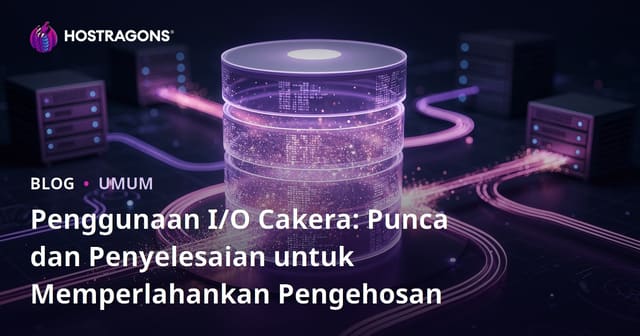 Penggunaan I/O Cakera: Punca dan Penyelesaian untuk Memperlahankan Pengehosan