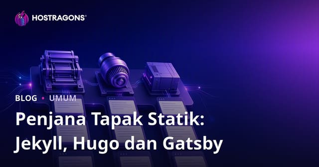 Penjana Tapak Statik: Jekyll, Hugo dan Gatsby