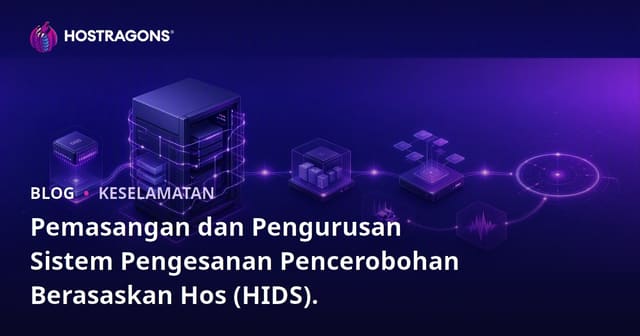 Pemasangan dan Pengurusan Sistem Pengesanan Pencerobohan Berasaskan Hos (HIDS).
