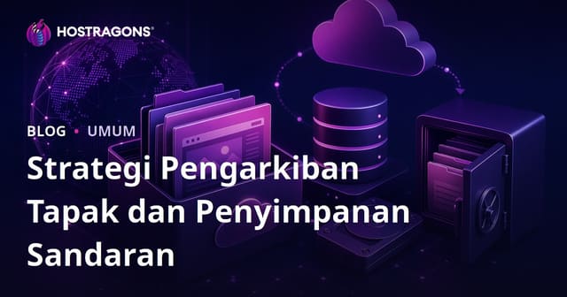 Strategi Pengarkiban Tapak dan Penyimpanan Sandaran