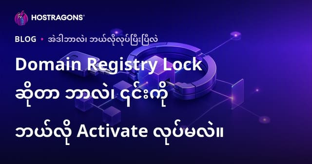 Domain Registry Lock နဲ့ အေးစွာ Domain ကို ဘယ်လို ကာကွယ်ရမလဲ? (မြန်မာ SEO)