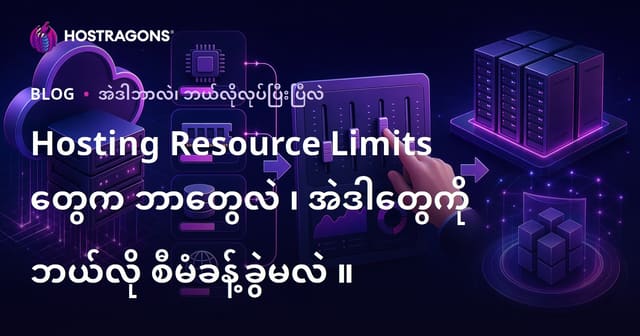 Hosting သုံးစွဲခွင့်ကန့်သတ်ချက်များ မည်သို့ လုပ်နိုင်သလဲနှင့် မြန်မာဝက်ဘ်ဆိုဒ်အတွက် အရေးပါမှု