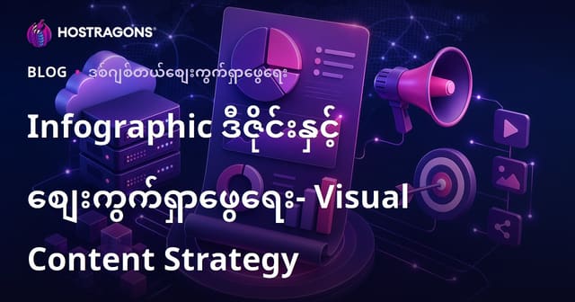 Infographic ဒီဇိုင်းနှင့် စျေးကွက်ရှာဖွေရေး- Visual Content Strategy