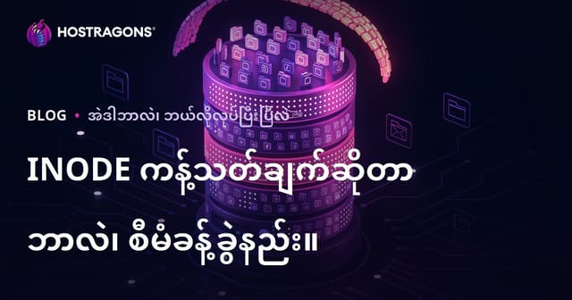INODE ကန့်သတ်ချက်ဆိုတာ ဘာလဲ၊ စီမံခန့်ခွဲနည်း။