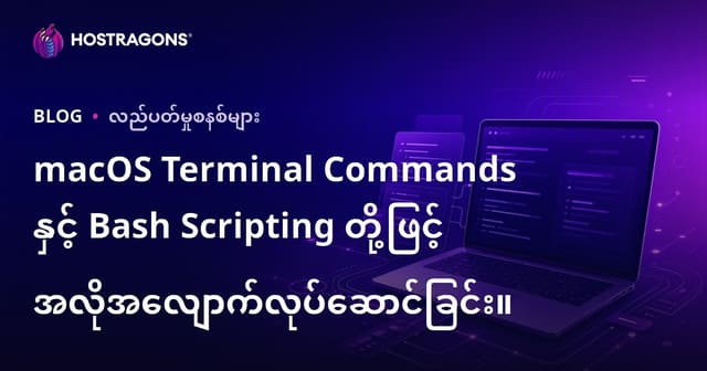 macOS Terminal နှင့် Bash Scripting ဖြင့် စနစ်အလိုအလျောက်လုပ်ငန်း များ၊ အသုံးပြုမှုနည်းလမ်းများ