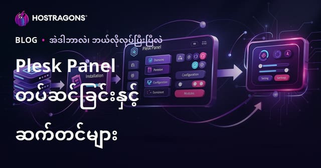 Plesk Panel ကို တပ်ဆင်ခြင်းနှင့် မူလအနည်းငယ်ဖျော်ဖြေ မြန်မာ Hosting Guide
