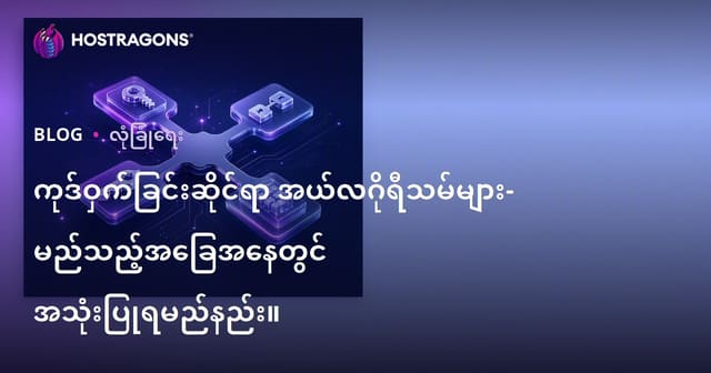 ဒေတာလုံခြုံရေးအတွက် စံသတ်မှတ် Encryption Algorithm များရွေးချယ်ခြင်းနှင့်သုံးစွဲနည်း