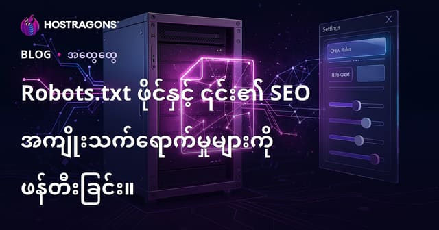 robots.txt ဖိုင် တာနင့်ဝက်ဆိုဒ် SEO အပေါ်သက်ဆိုင်မှုများ