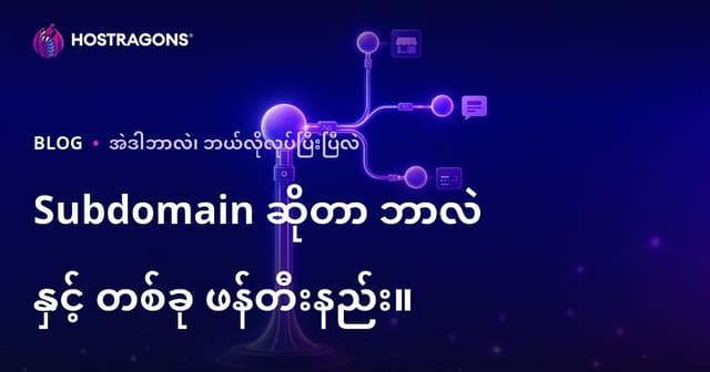 Subdomain ဆိုတာဘာလဲ? ဘာကြောင့် Web Hosting အတွက် အရေးကြီးသလဲနှင့် စတင်တည်ဆောက်နည်း (Burmese)