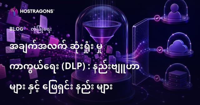 အချက်အလက် ဆုံးရှုံး မှု ကာကွယ်ရေး (DLP) : နည်းဗျူဟာ များ နှင့် ဖြေရှင်း နည်း များ