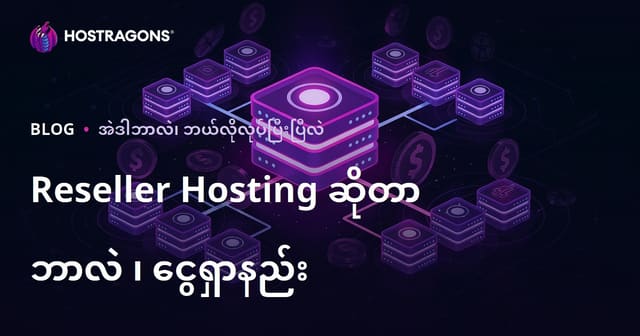 Reseller Hosting ဘာလဲ? ဘယ်လို အသုံးဝင်ပြီး ငွေရှာရတာလဲ?