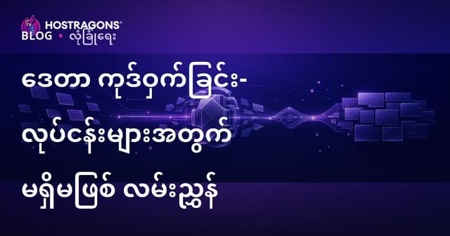 ဒေတာစီြကာရေးစနစ် (Encryption) – လုပ်ငန်းအတွက် အဓိကလမ်းညွှန်