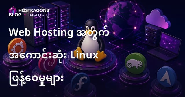 Web Hosting အတွက် အကောင်းဆုံး Linux ဖမ်းမြုပ်များ (မြန်မာလို)