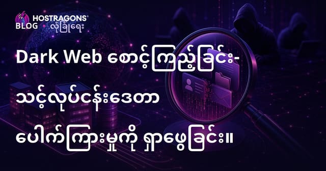 Dark Web စောင့်ကြည့်ခြင်း- သင့်လုပ်ငန်းဒေတာ ပေါက်ကြားမှုကို ရှာဖွေခြင်း။