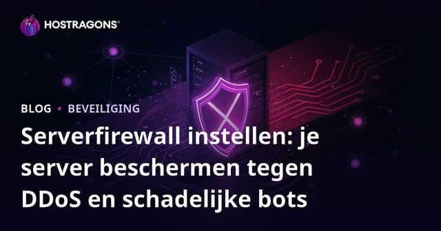 Serverfirewall instellen: je server beschermen tegen DDoS en schadelijke bots