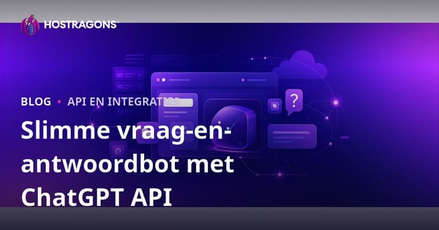 Slimme FAQ-bot toevoegen aan je website met de ChatGPT API