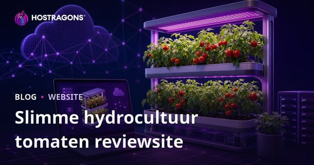 Handleiding voor het opzetten van een website alleen voor slim hydroponisch tomatenkweek thuis.