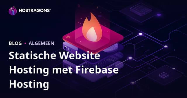 Statische Website Hosting met Firebase Hosting