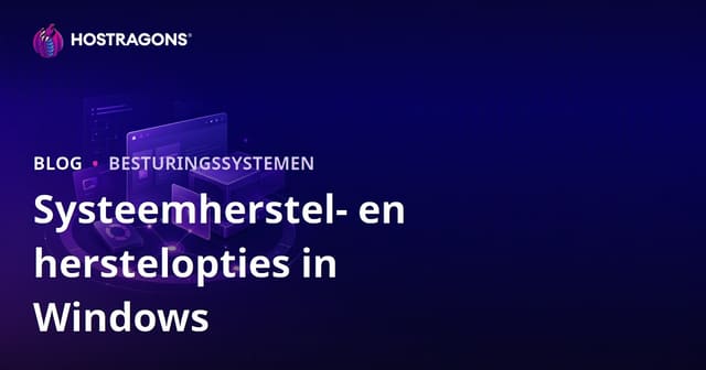 Systeemherstel- en herstelopties in Windows